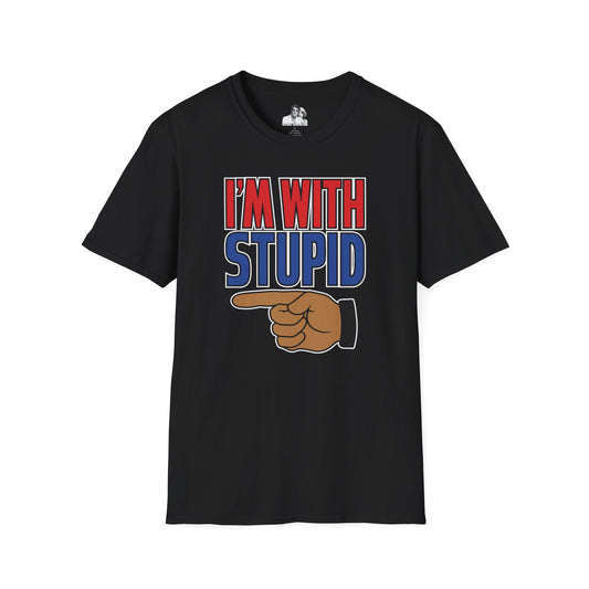 I'm with Stupid Dark T-Shirt