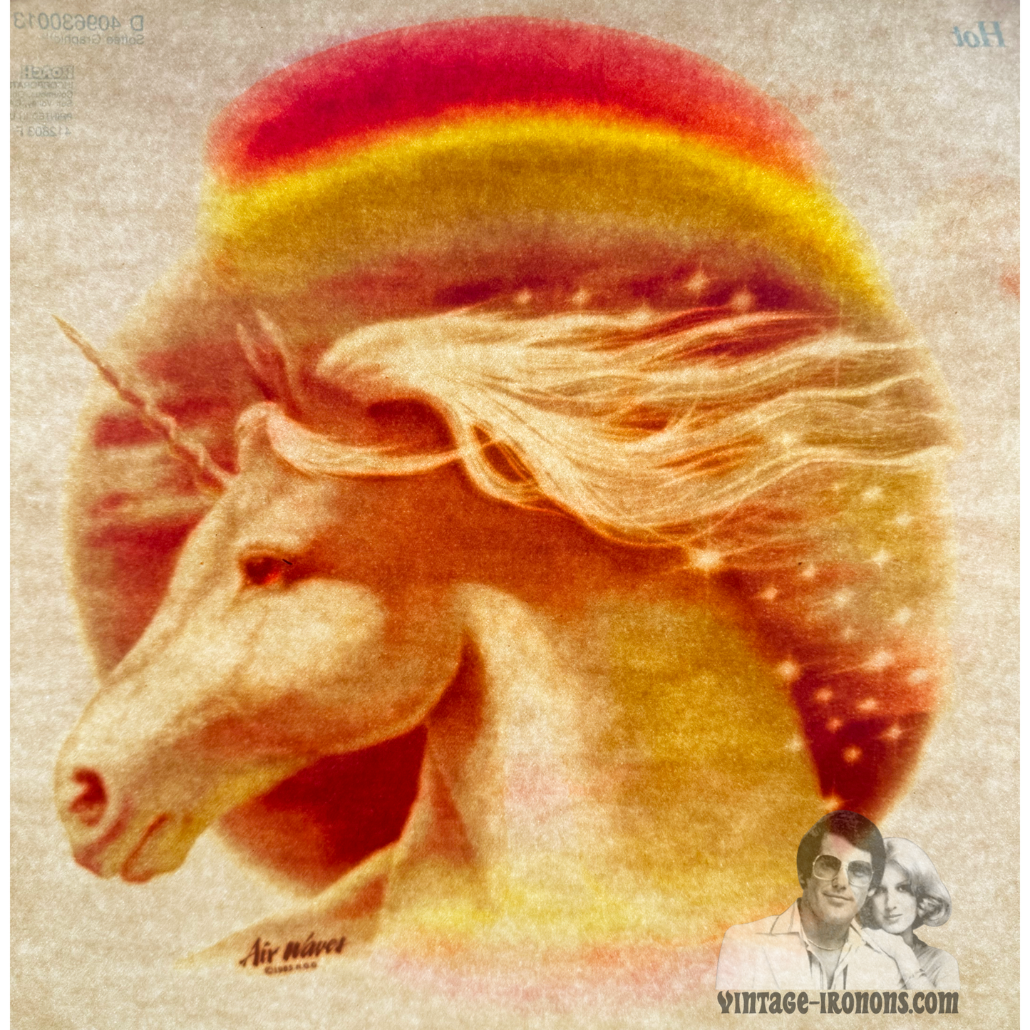 Unicorn Vintage Roach Industries Iron On Heat Transfer
