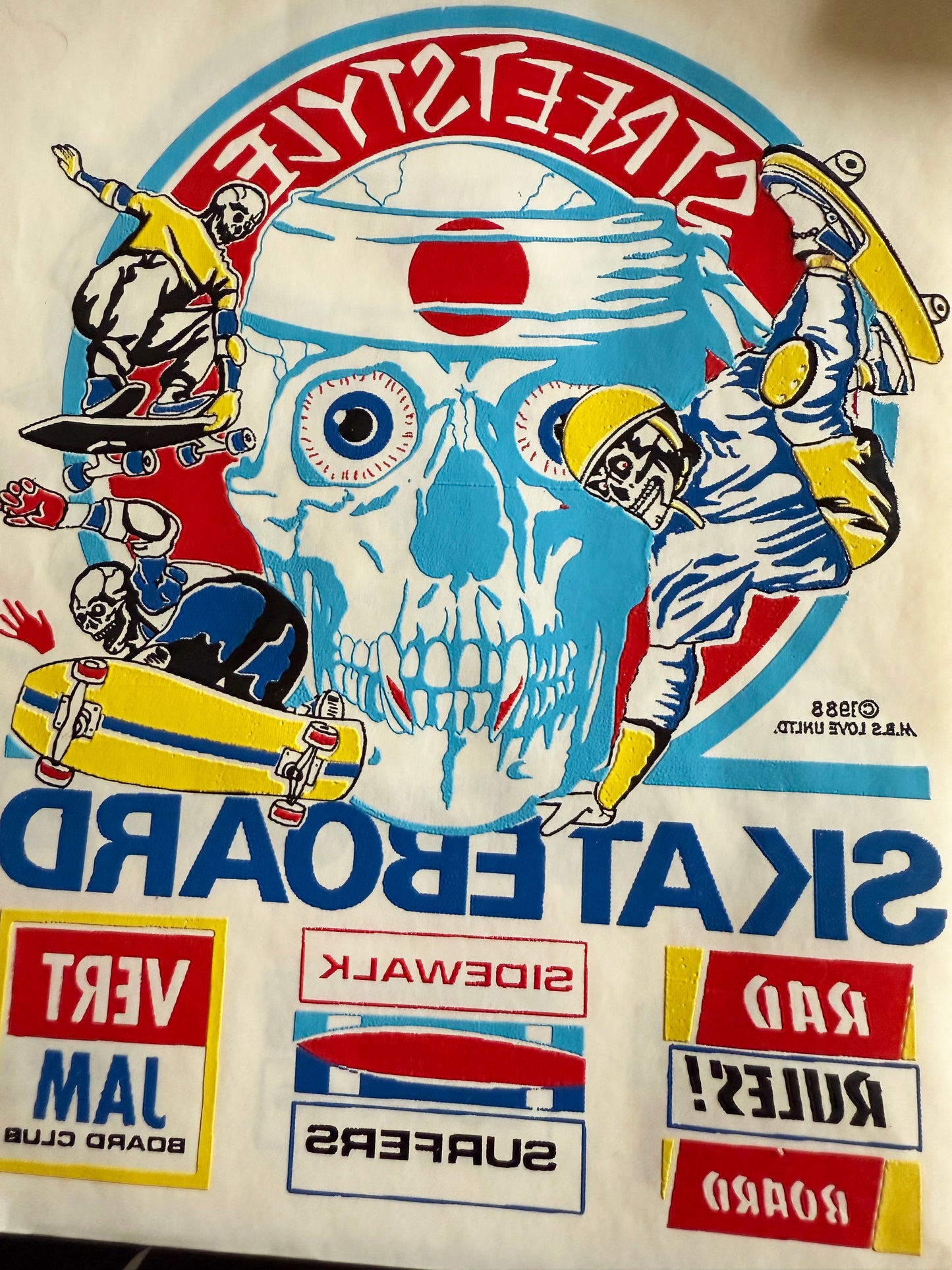 Streetstyle Skateboard Vintage Iron On Heat Transfer