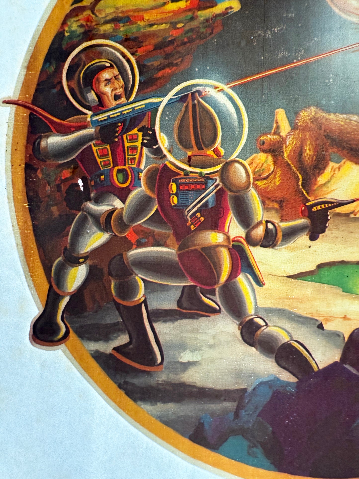 Battle of Mars Vintage Iron On Heat Transfer