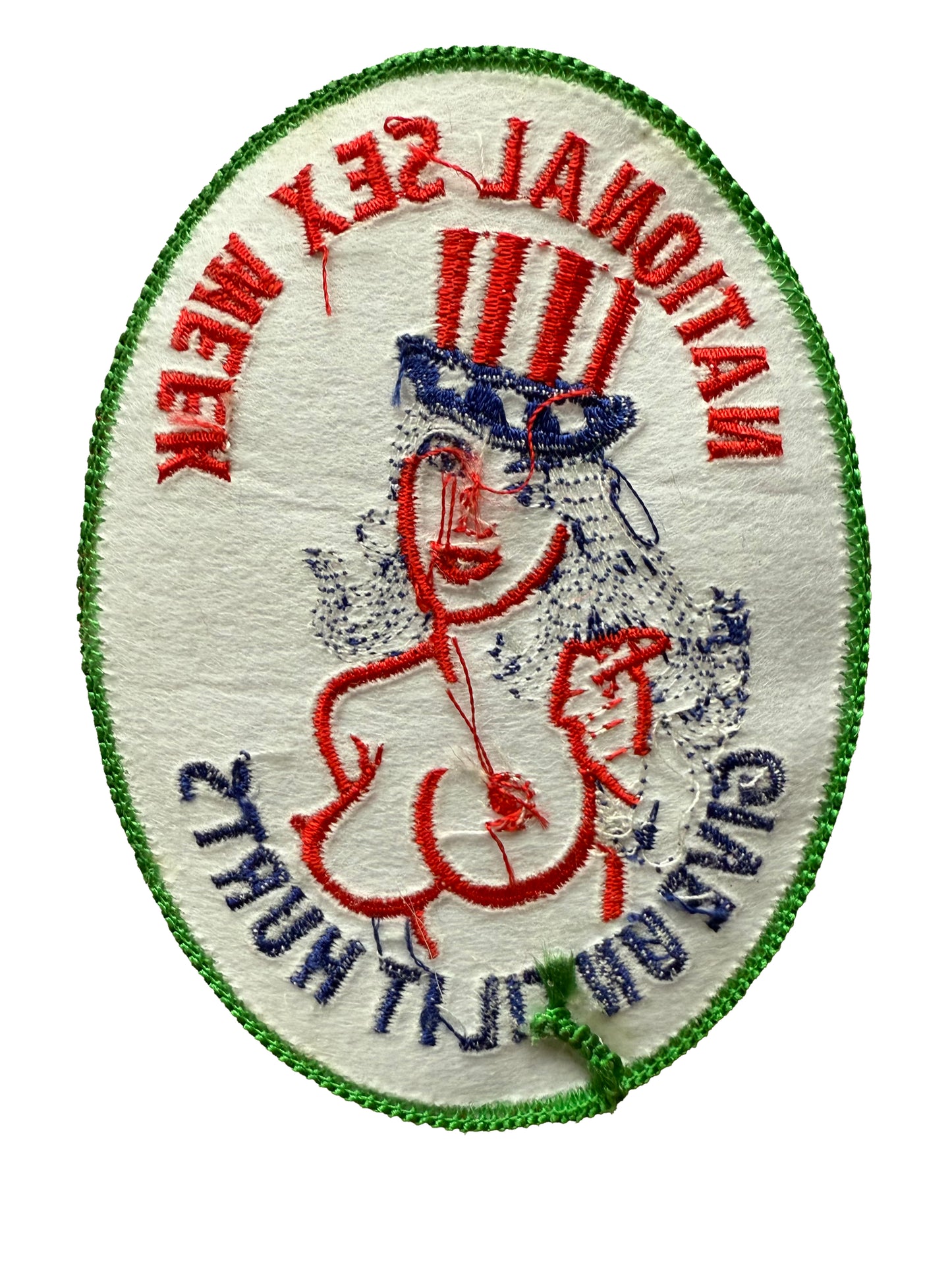 National Sex Week... Give Until It Hurts Iron-on Vintage Patch