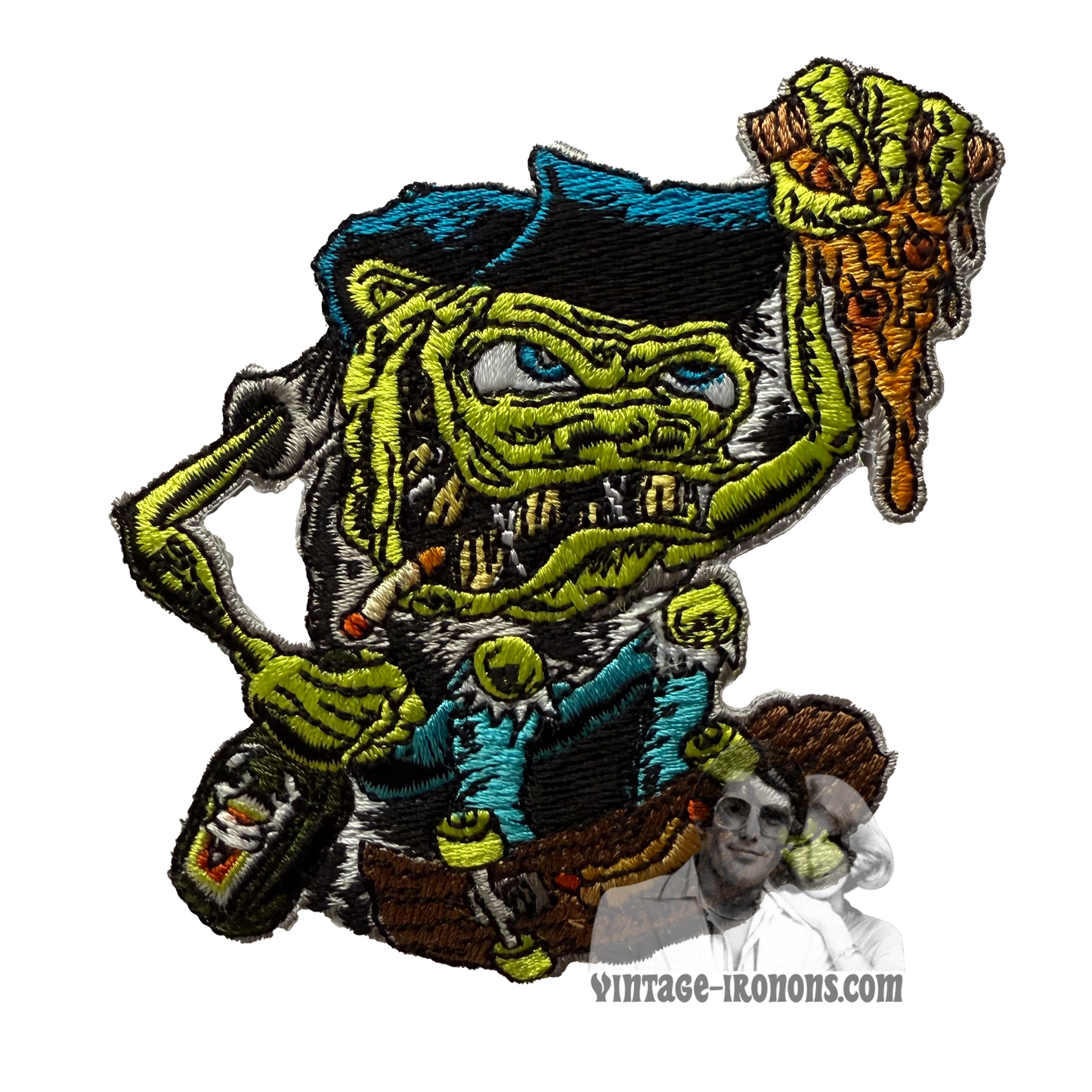 Dirty Donny Green 2 Twisted Iron-on Vintage Patch