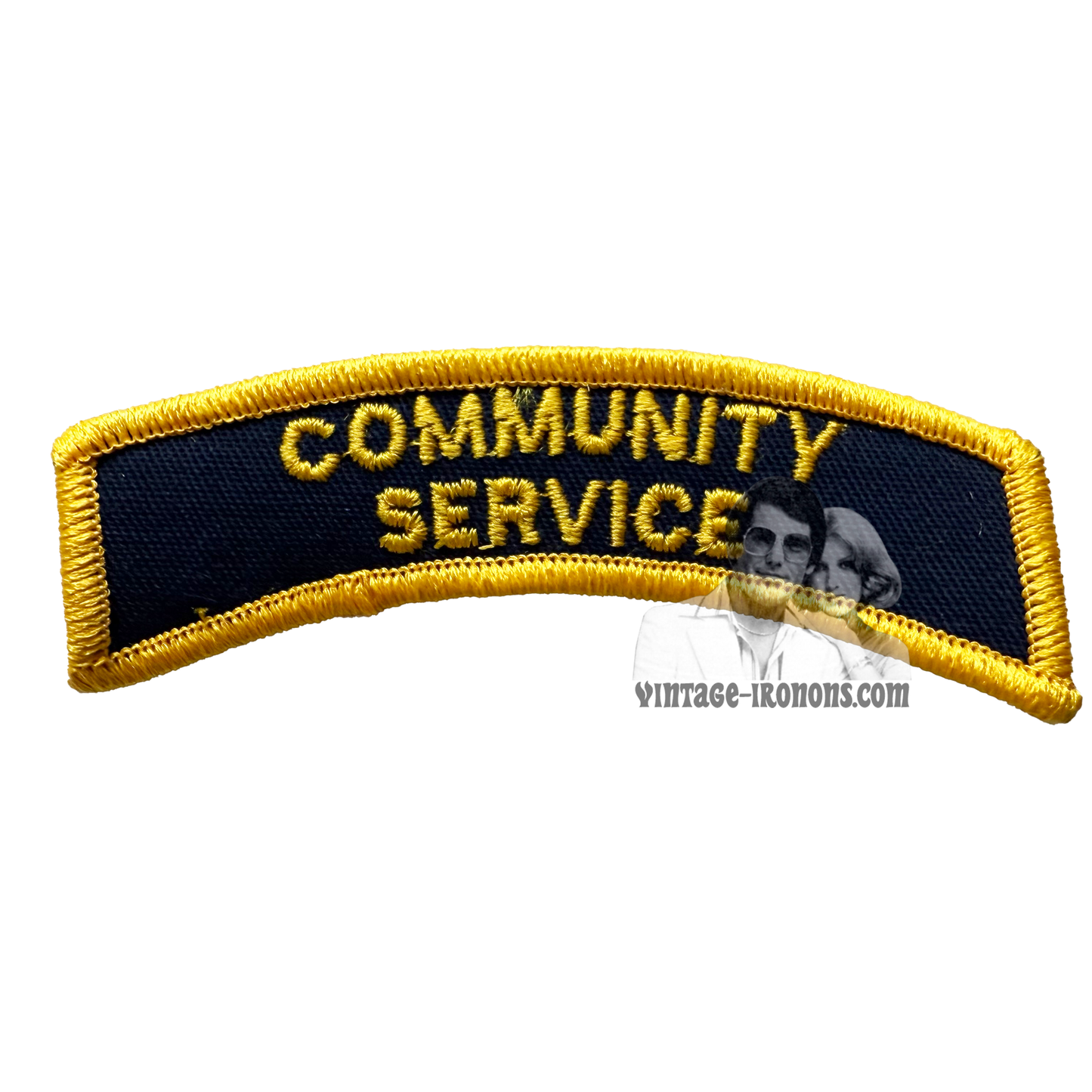 Community Service Badge Iron-on Vintage Patch
