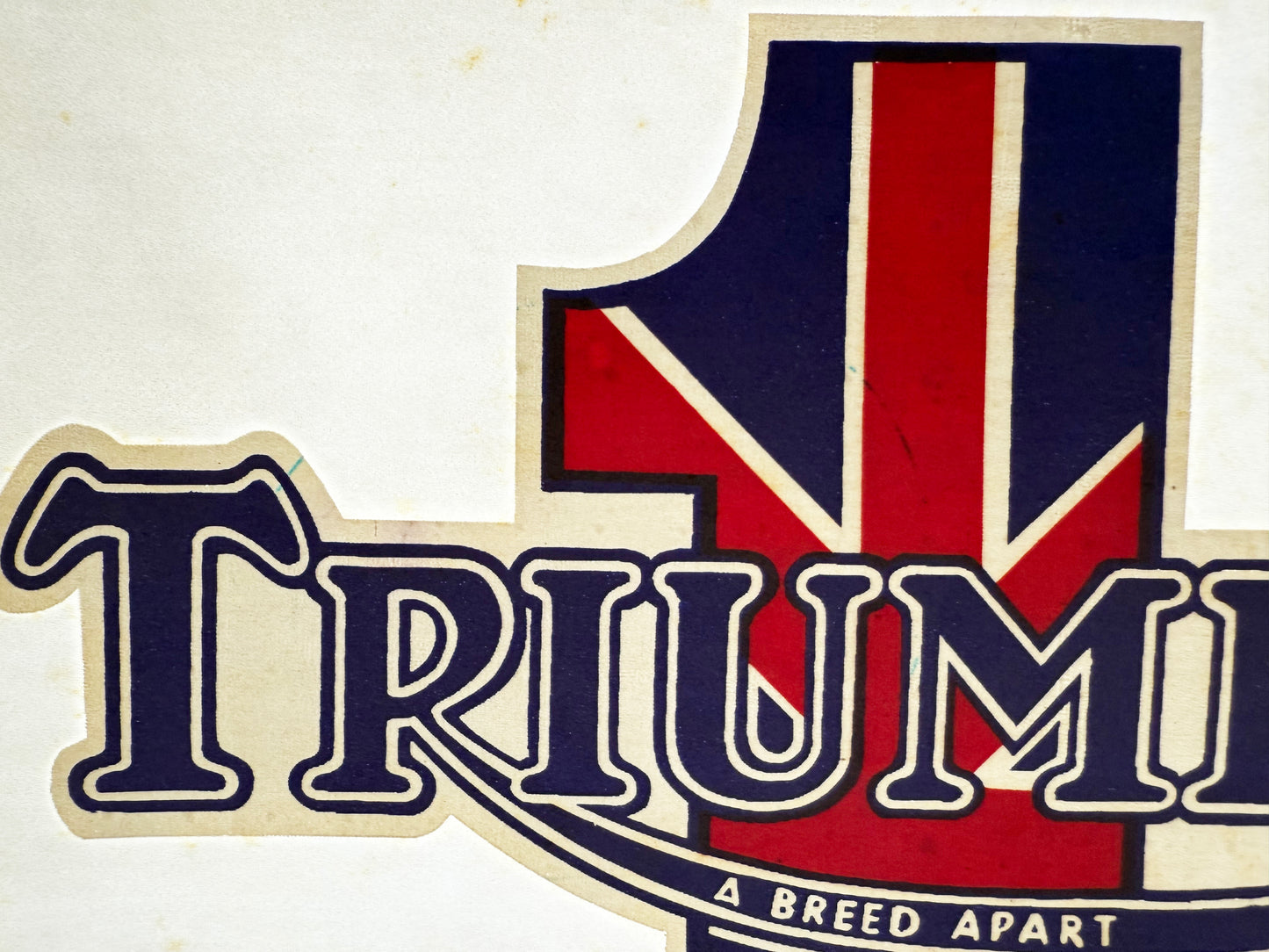 Triumph A Breed Apart Vintage Iron On Heat Transfer
