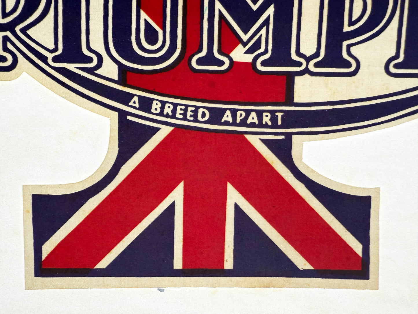 Triumph A Breed Apart Vintage Iron On Heat Transfer