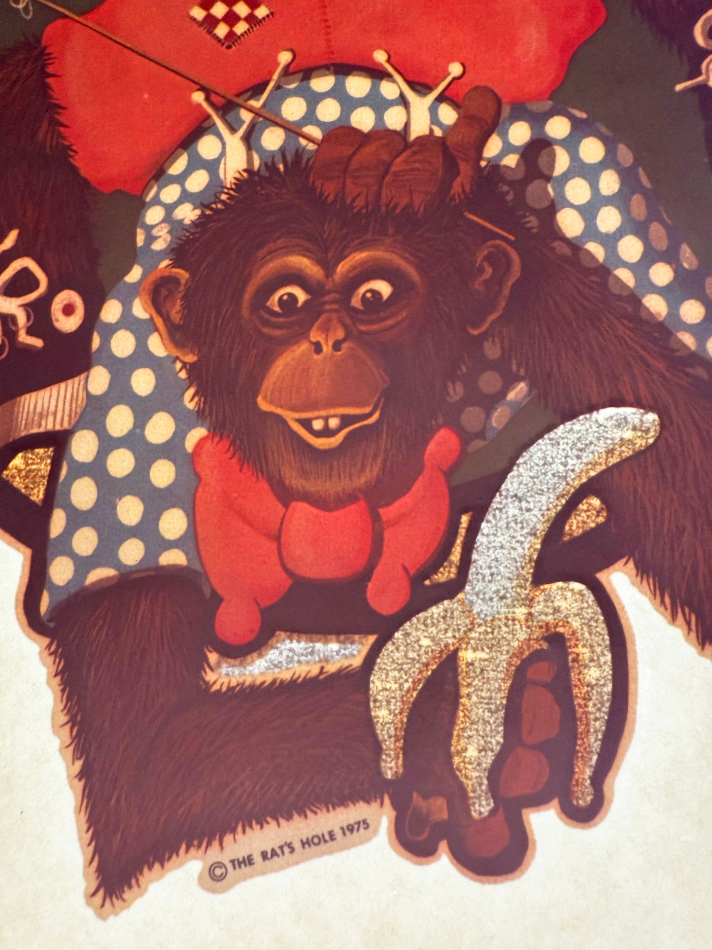 Playtime Expert Monkey Vintage Iron On Heat Transfer