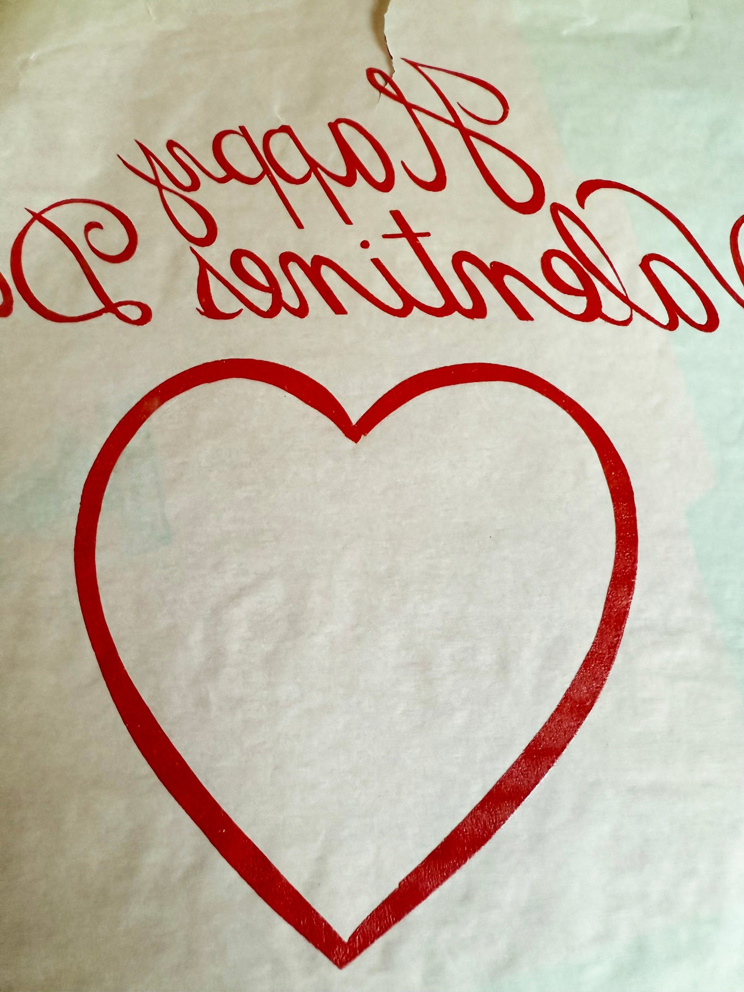 Happy Valentines Day Vintage Iron On Heat Transfer