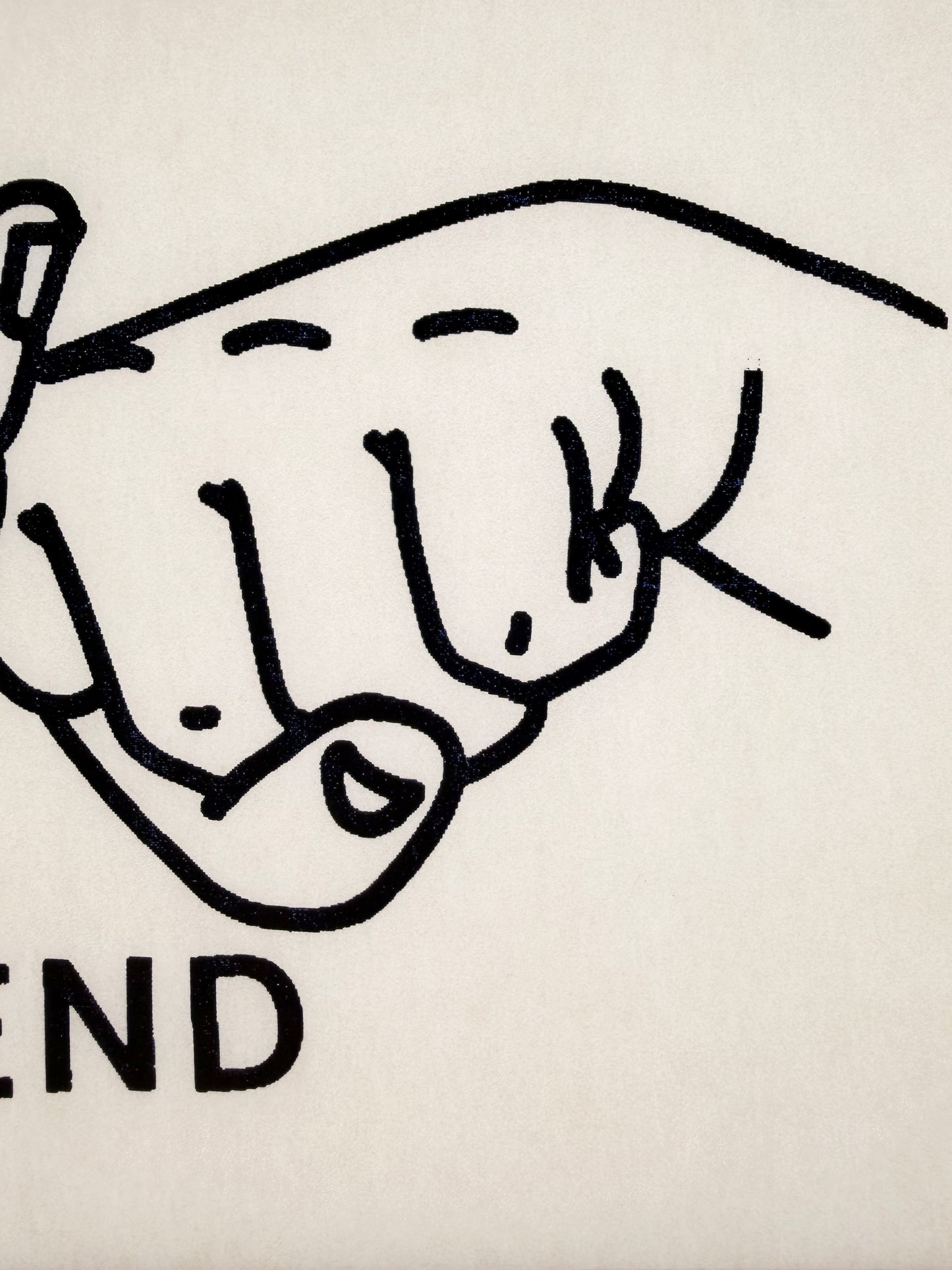 Friend - American Sign Language Vintage Iron On Heat Transfer