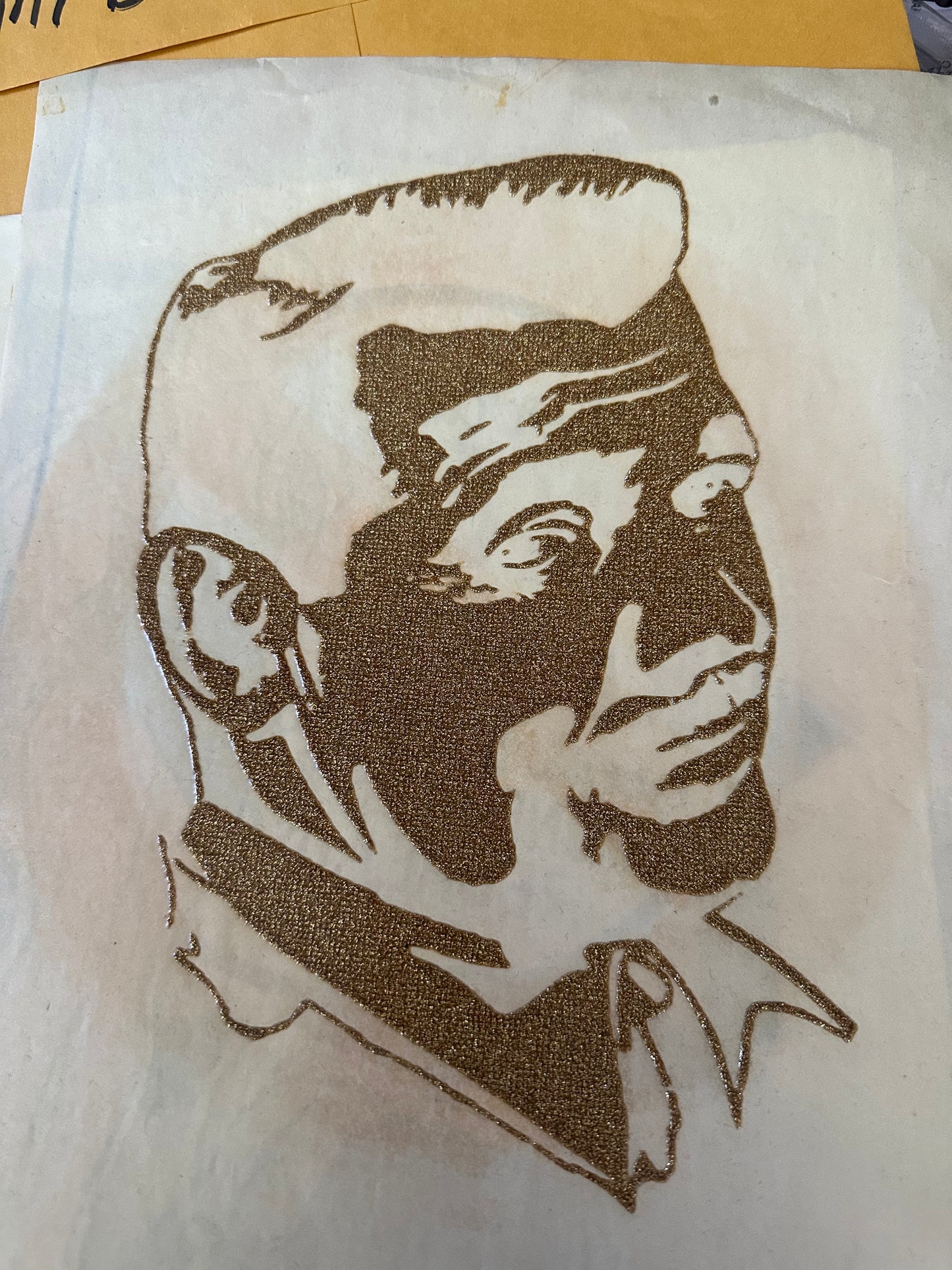 Clark Gable Glitter Vintage Iron On Heat Transfer