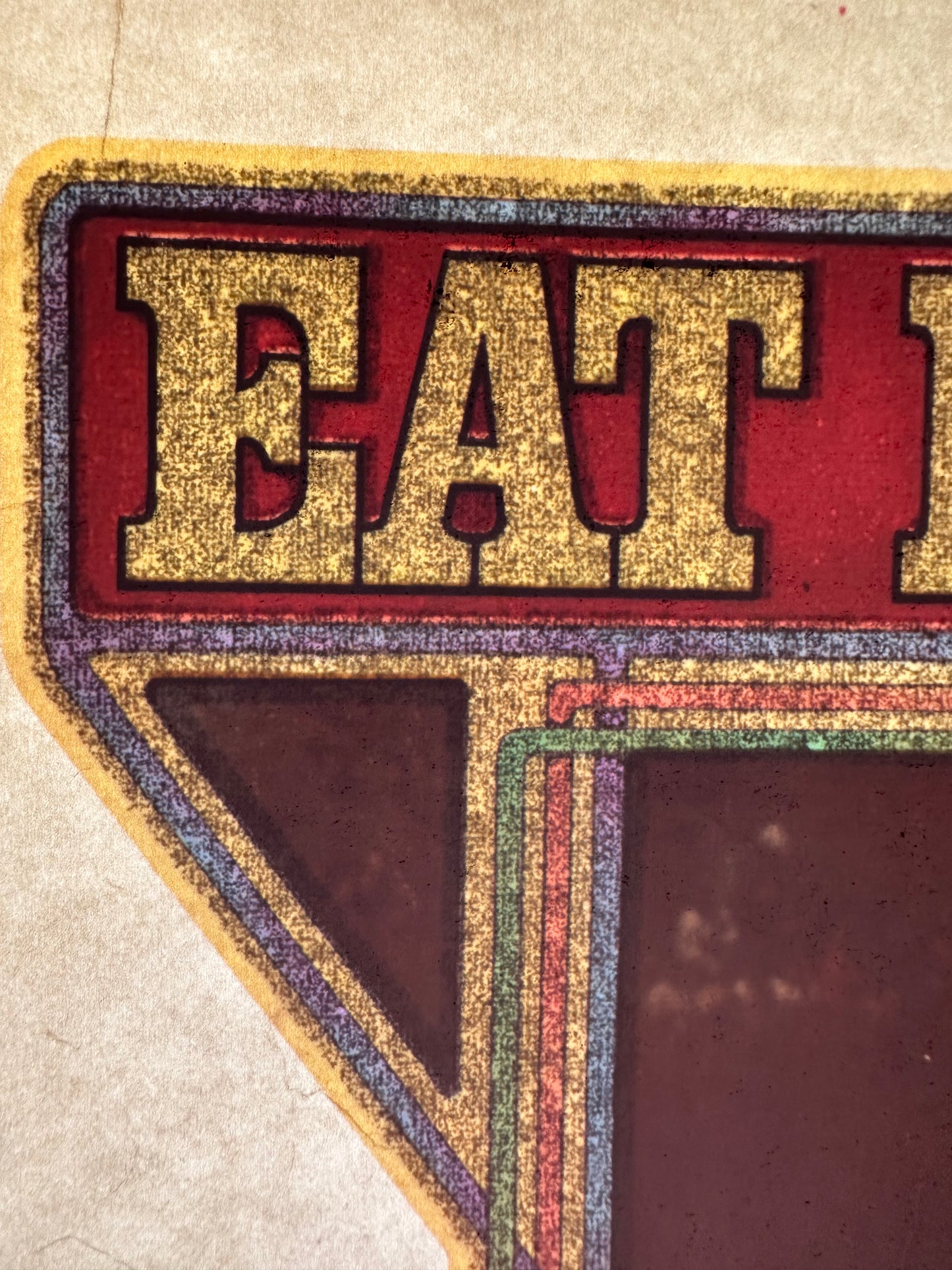 Eat My Dirt Motocross Vintage Iron On Heat Transfer