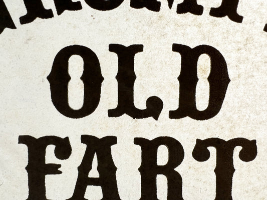 Grumpy Old Fart Vintage Iron On Heat Transfer