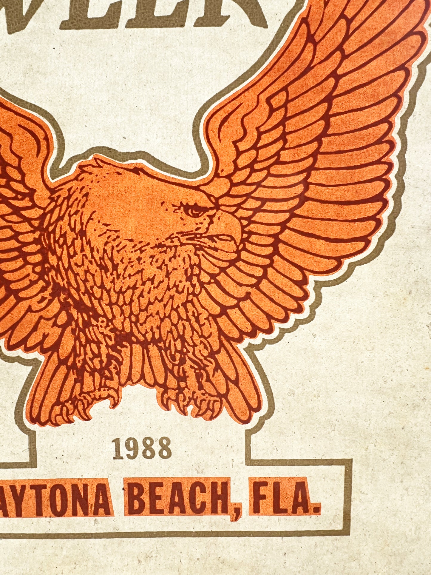 1988 Daytona Beach Bike Week Vintage Iron On Heat Transfer