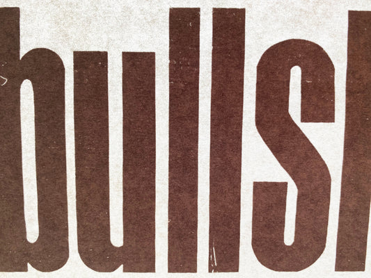 Bullshirt Vintage Iron On Heat Transfer