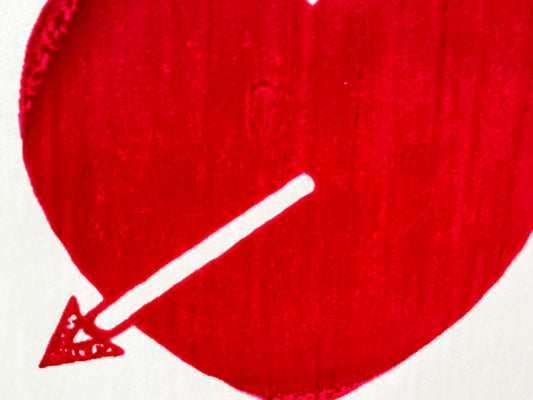 Cupid Arrow Heart Vintage Iron On Heat Transfer