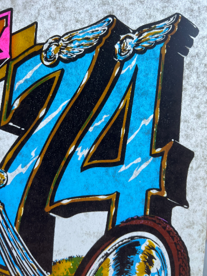 Harley 74 Vintage Iron On Heat Transfer