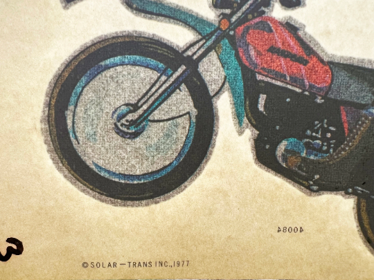 Kawasaki Glitter Vintage Iron On Heat Transfer