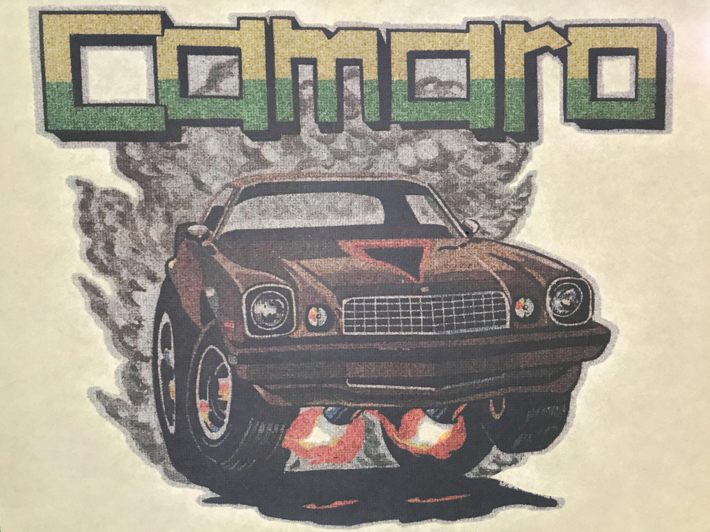 Chevrolet Camaro Vintage Iron On Heat Transfer