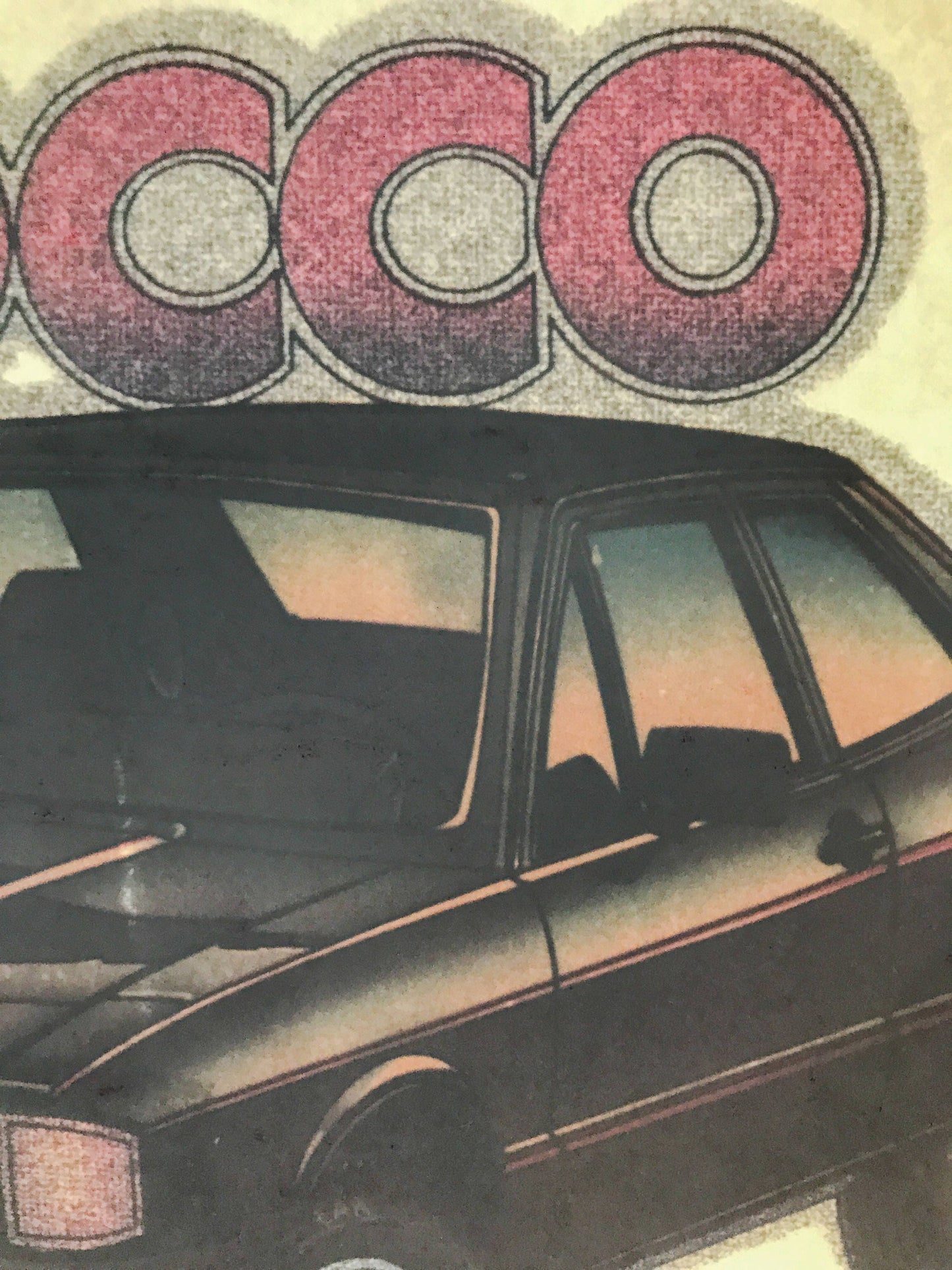 Volkswagen VW Scirocco Vintage Iron On Heat Transfer