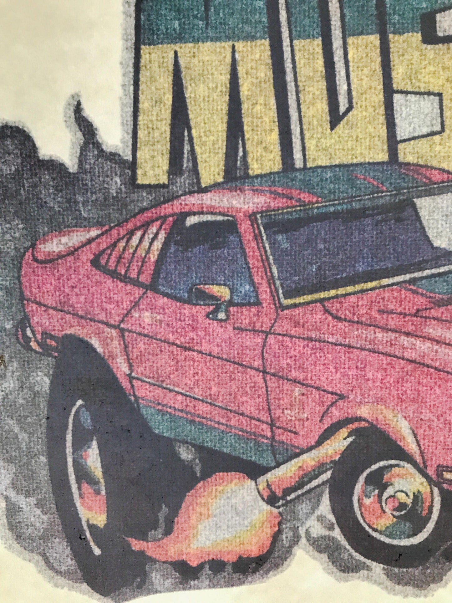 Ford Mustang Vintage Iron On Heat Transfer