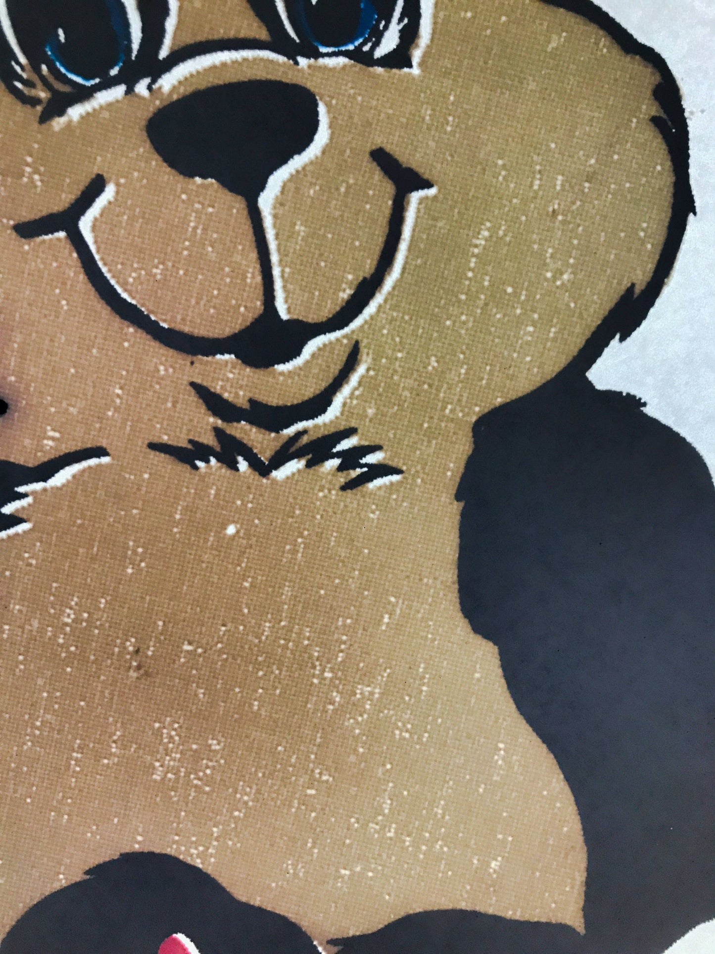 Panda and Balloon Vintage Iron On Heat Transfer