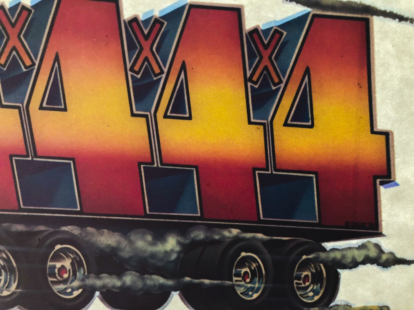 4 x 4 x 4 x 4 Semi Truck Roach Incorporated Iron On Heat Transfer