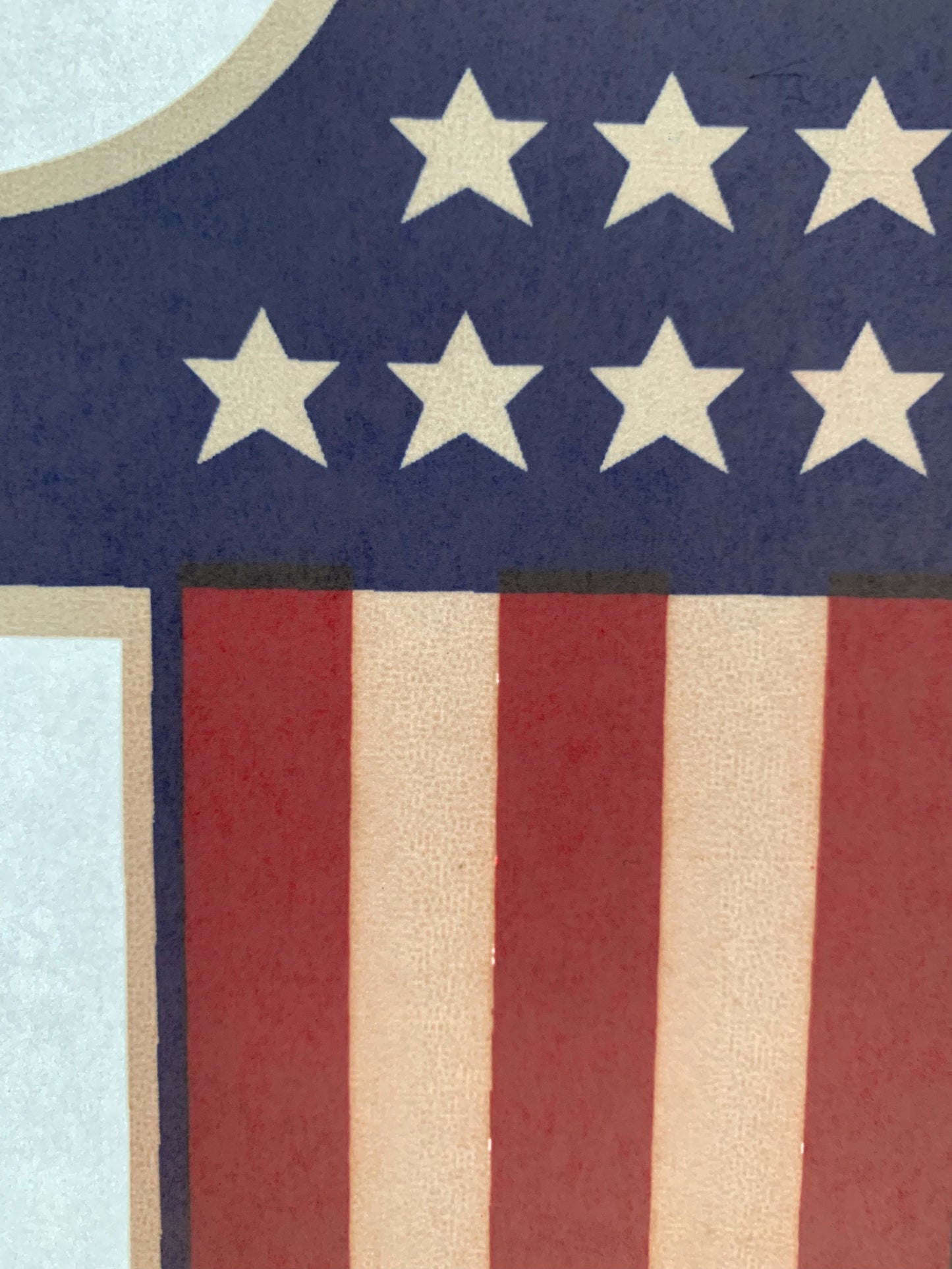 American Number One Vintage Iron On Heat Transfer