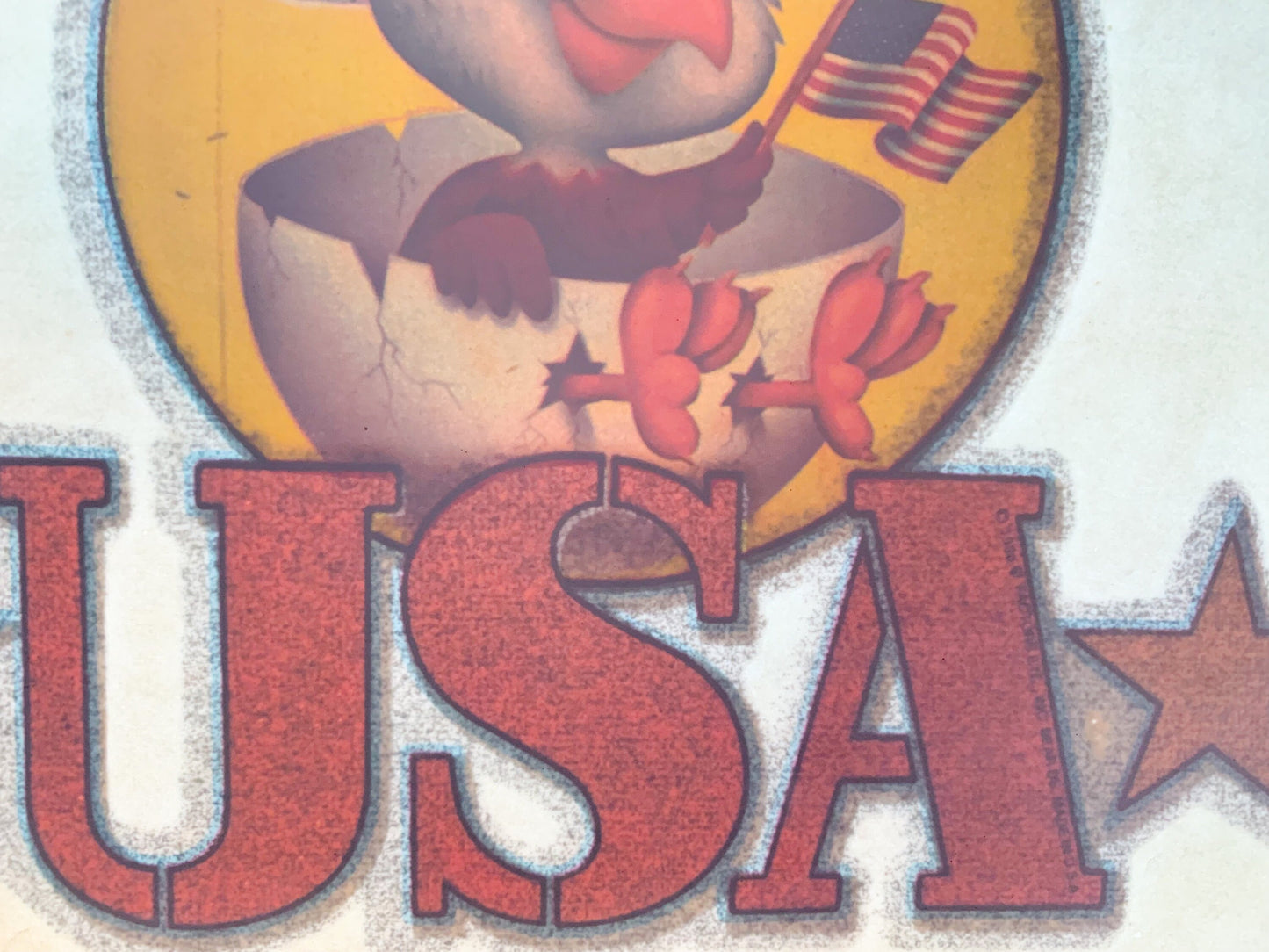 Made in USA Vintage Glitter Iron On Heat Transfer