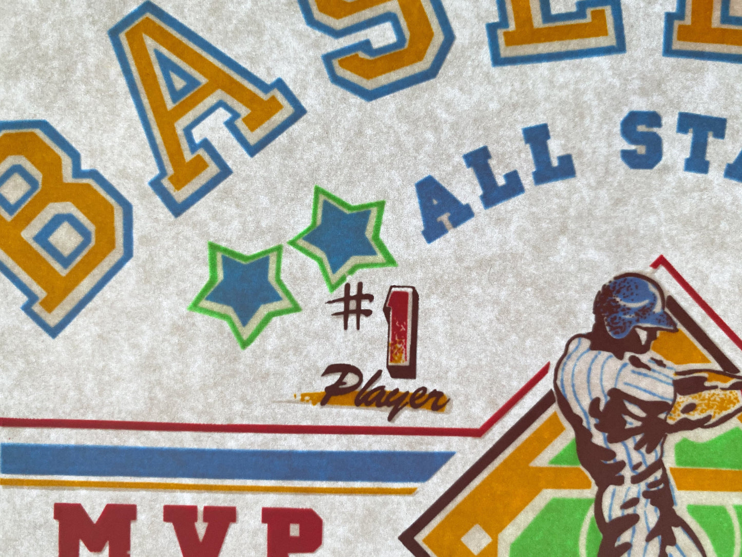 Baseball Grandslam Vintage Iron On Heat Transfer