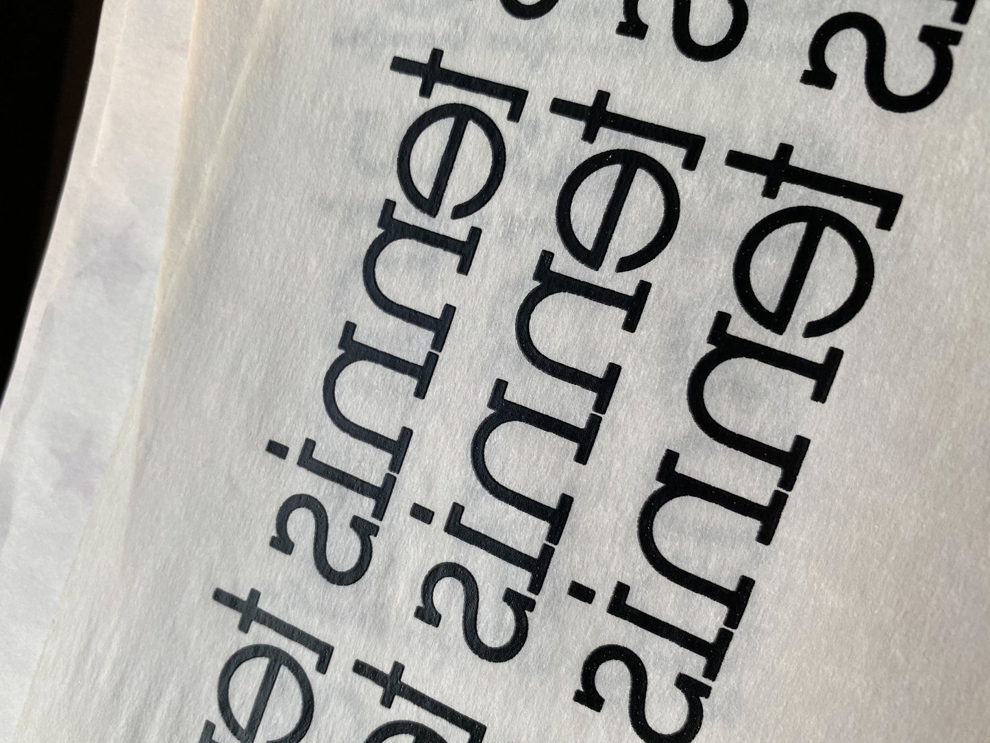 Tennis in Black Vintage Iron On Heat Transfer