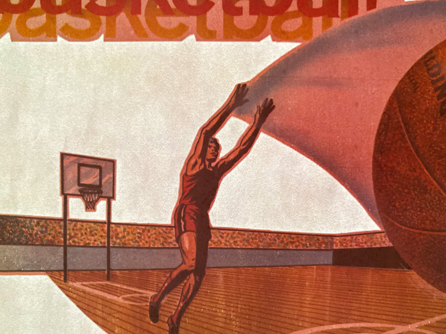 Basketball Vintage Iron On Heat Transfer