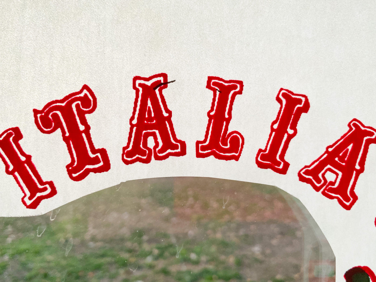 Italia Vintage Iron On Heat Transfer