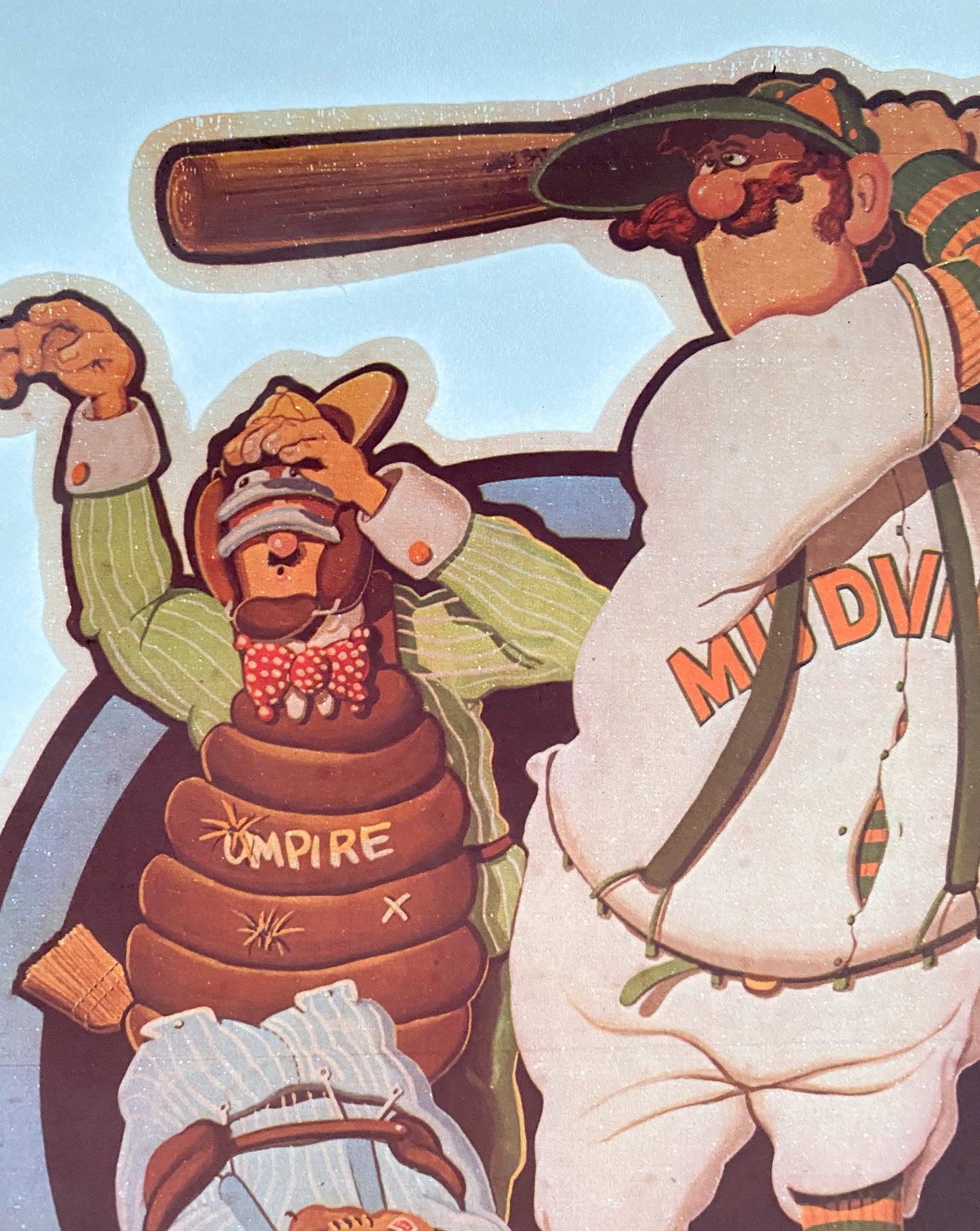 Mudville Baseball Vintage Iron On Heat Transfer