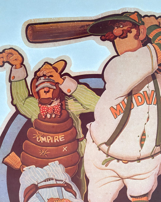 Mudville Baseball Vintage Iron On Heat Transfer