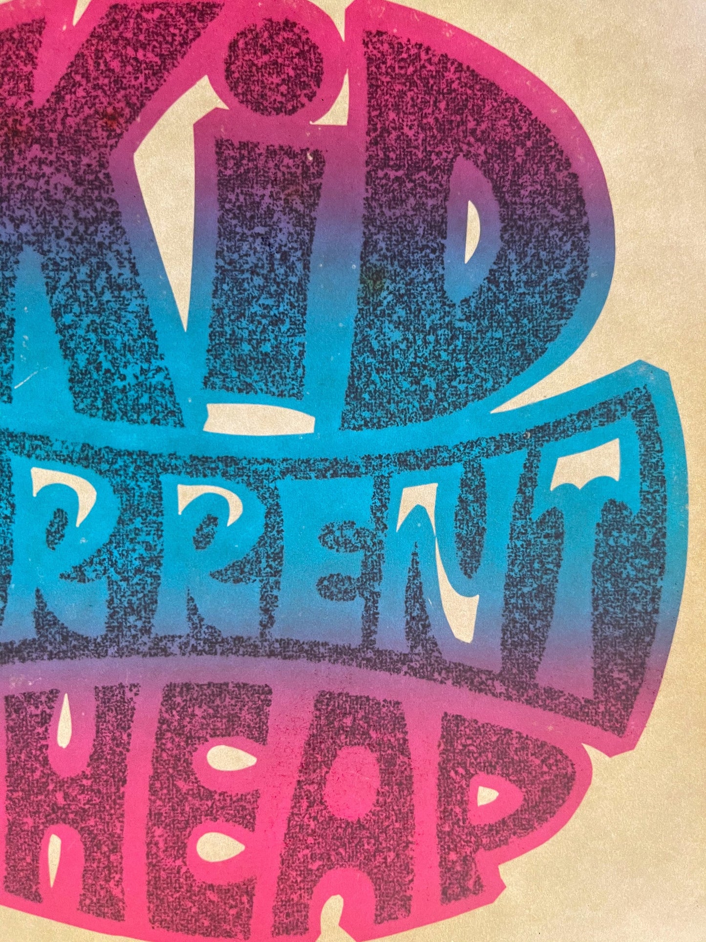 Kid For Rent Cheap Vintage Glitter Iron On Heat Transfer