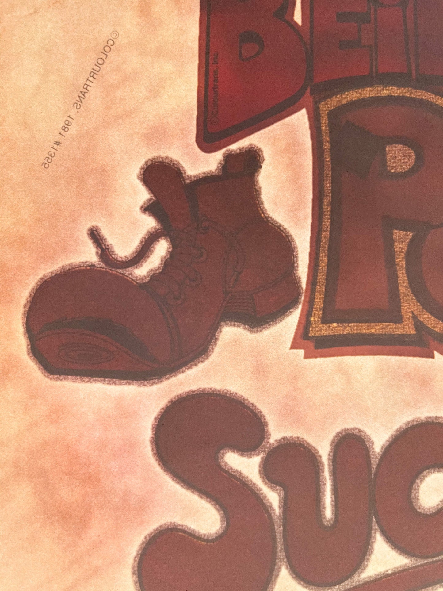 Being Poor Sucks! Vintage Iron On Heat Transfer