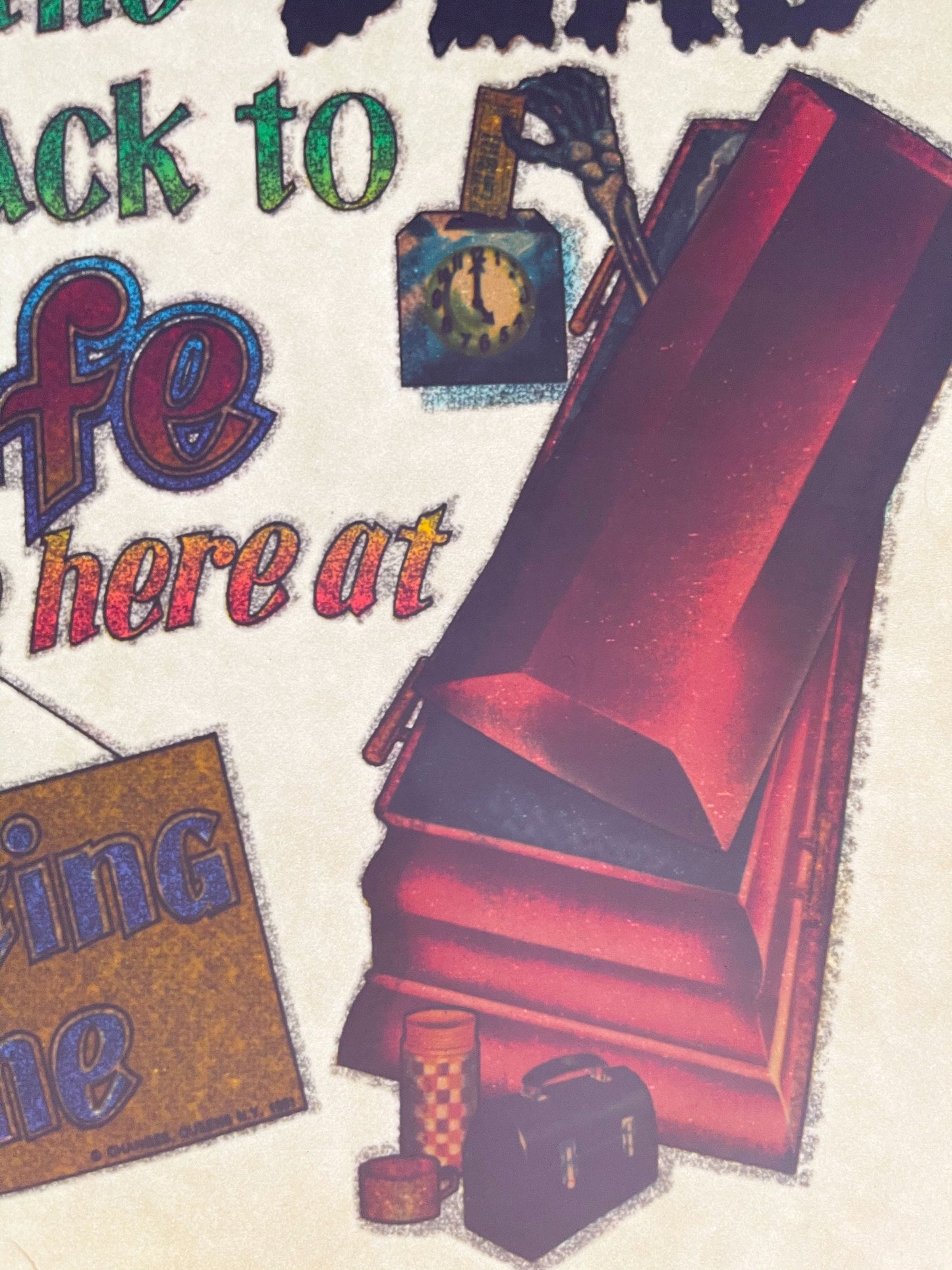 Believe That The Dead Come Back To Life... Vintage Iron On Heat Transfer