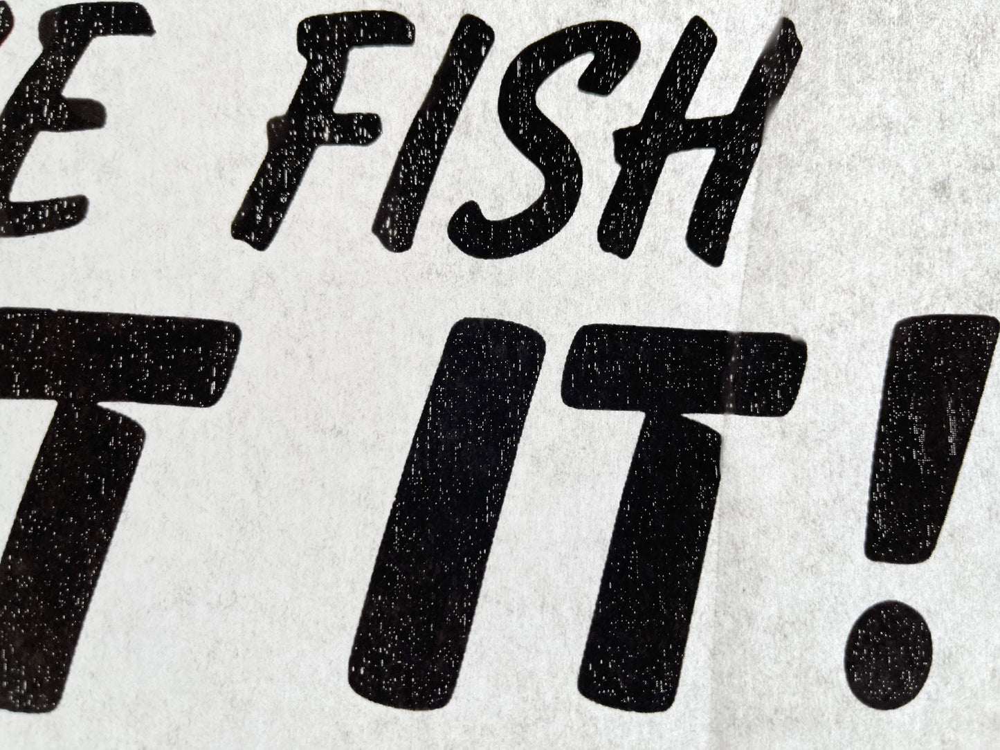 If It Smells Like Fish, Eat it! Vintage Iron On Heat Transfer