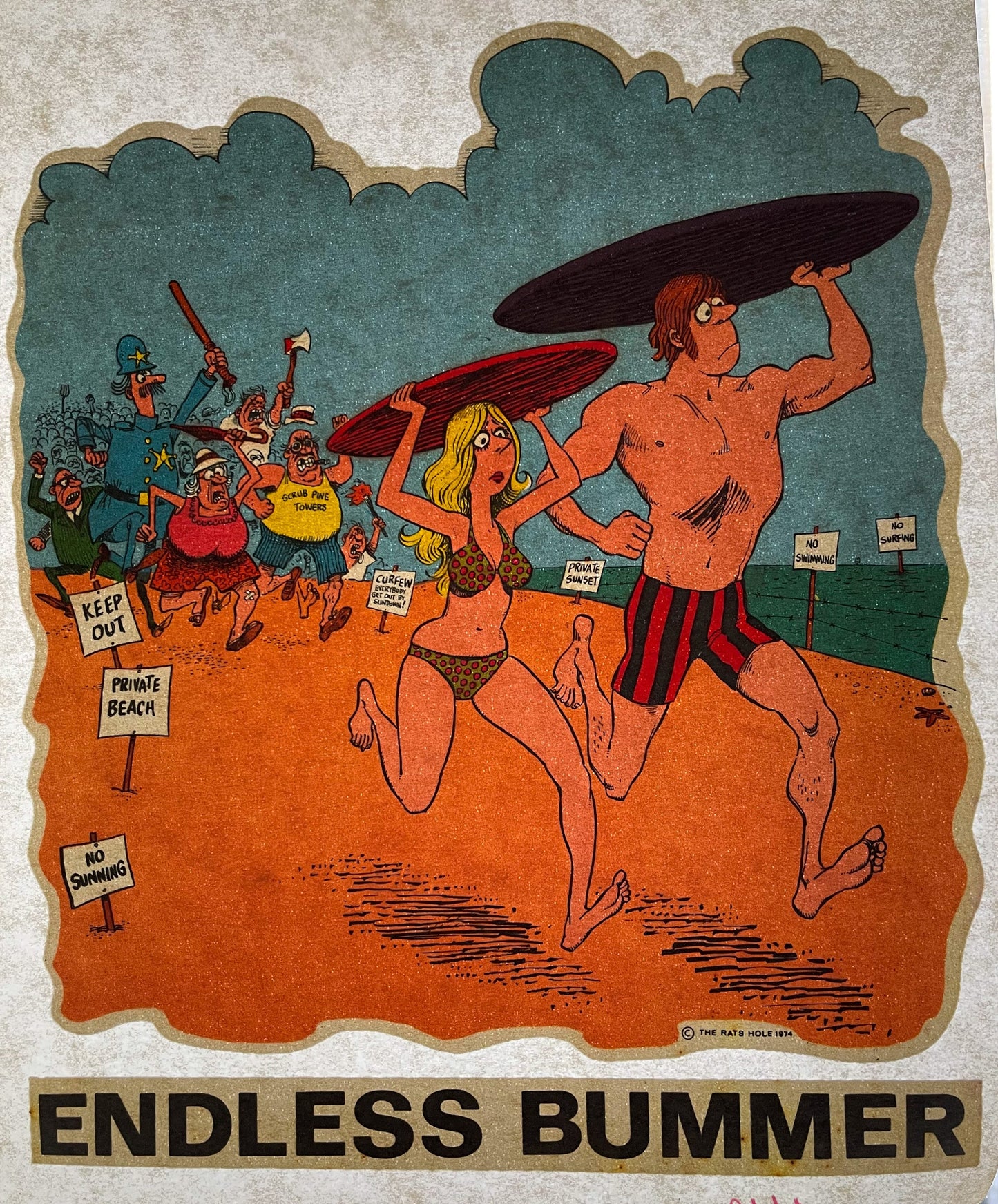 Endless Bummer Vintage Iron On Heat Transfer