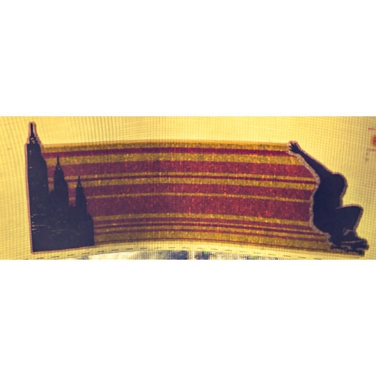 Skating Stripes Vintage Glitter Iron On Heat Transfer