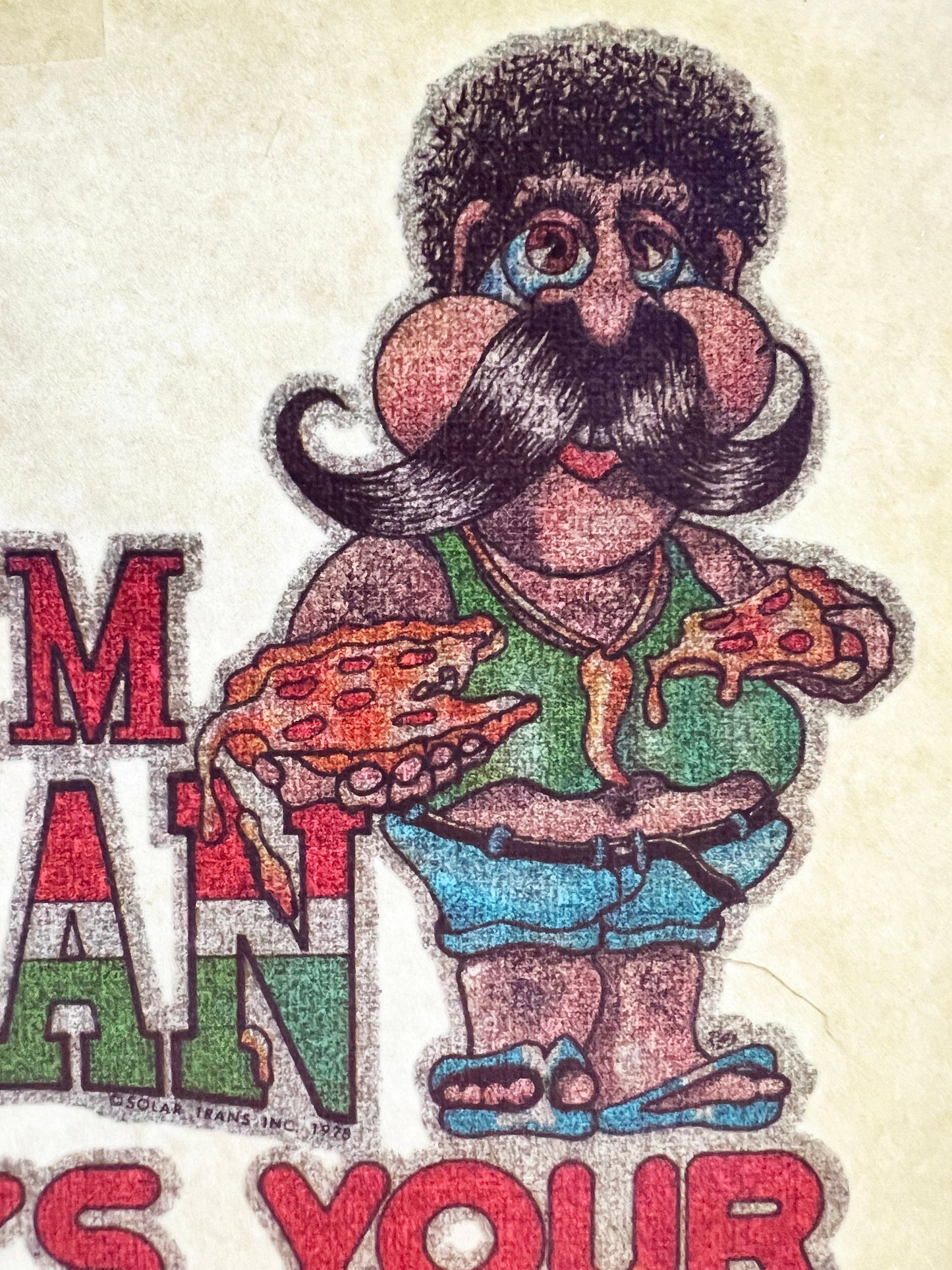 I'm Italian What's Your Excuse? Vintage Glitter Iron On Heat Transfer