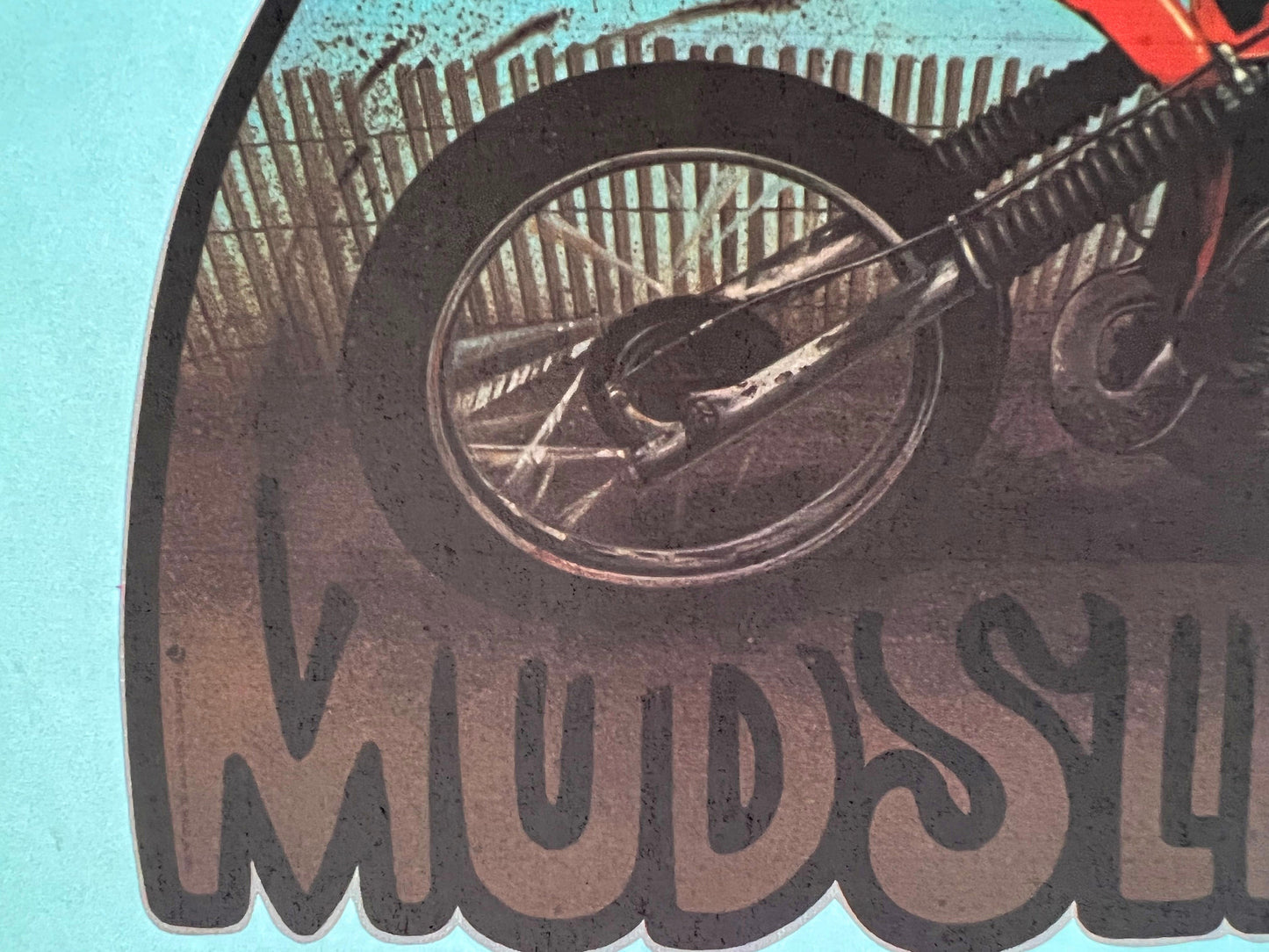 Mudslinger Vintage Iron On Heat Transfer