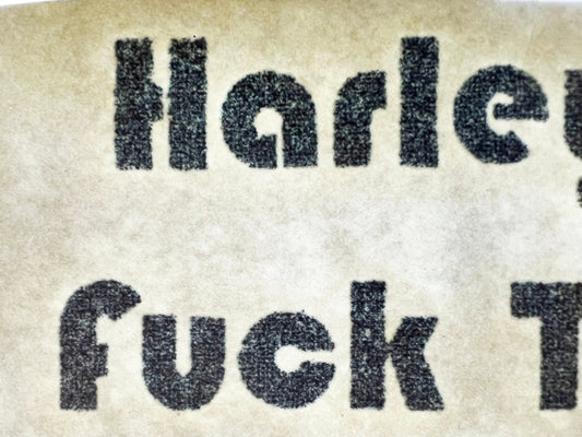 Harley's Best Fuck the Rest Vintage Rainbow Glitter Iron On Heat Transfer