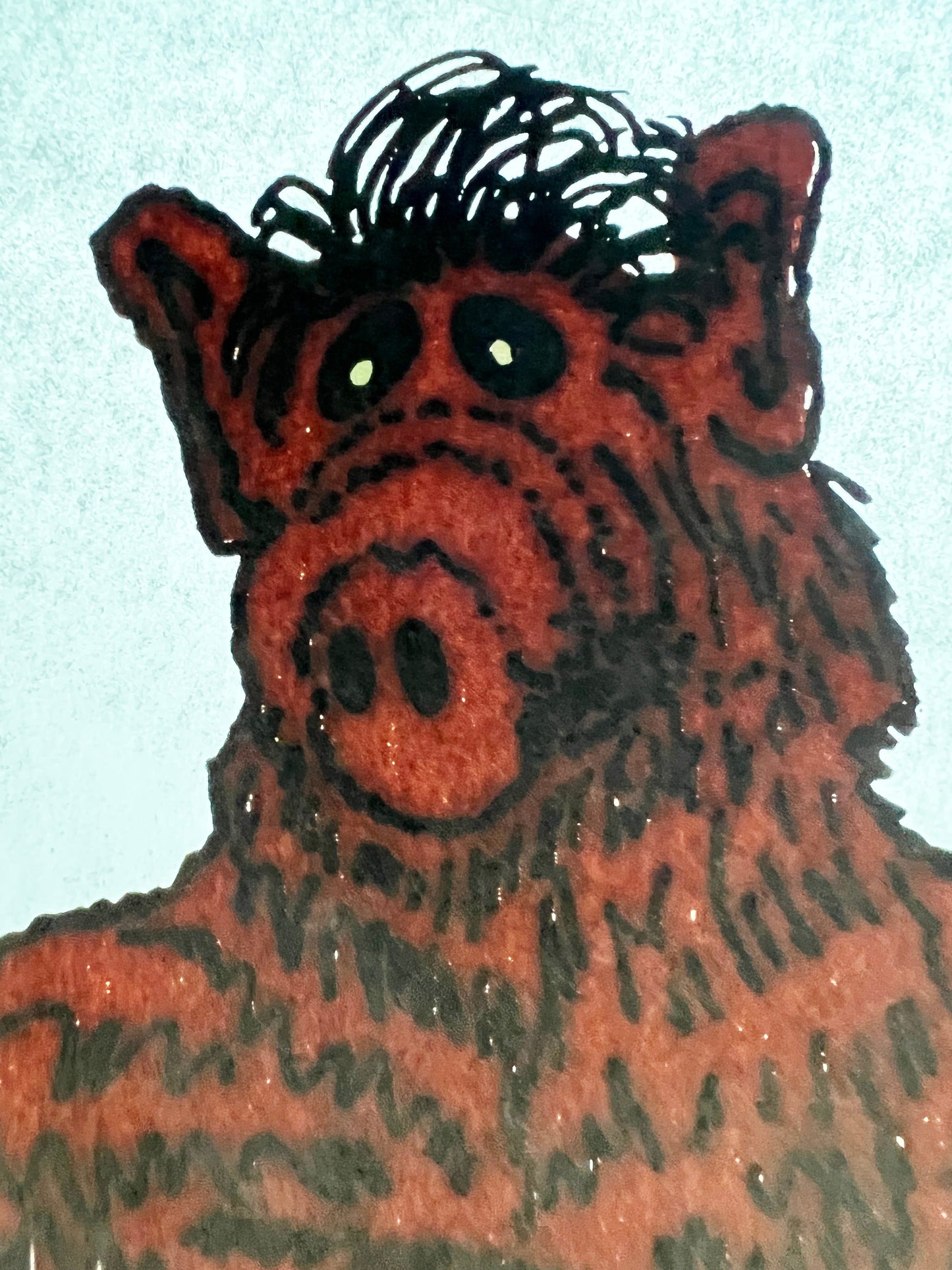 ALF (aka Alien Life Form) "No Problem" Vintage Iron On Heat Transfer