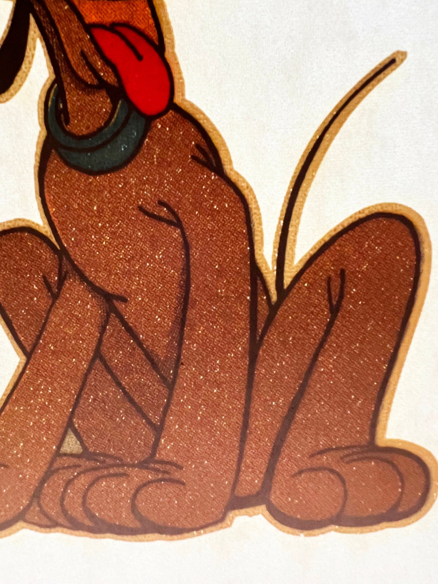 Small Pluto Dog Disney Vintage Iron On Heat Transfer