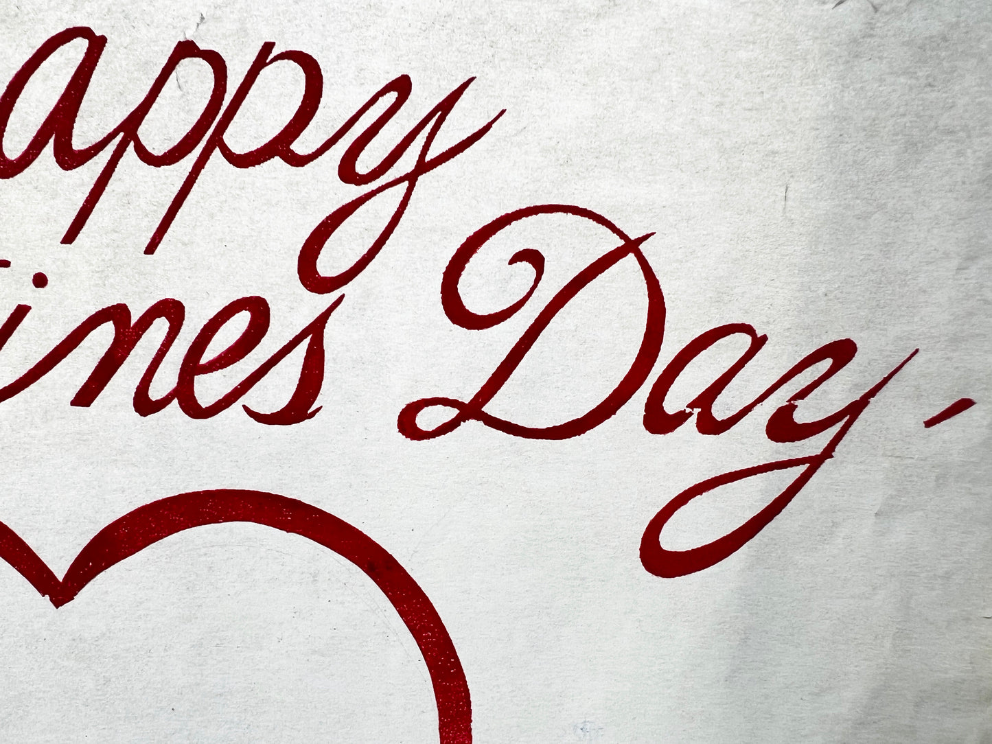 Happy Valentines Day Vintage Iron On Heat Transfer