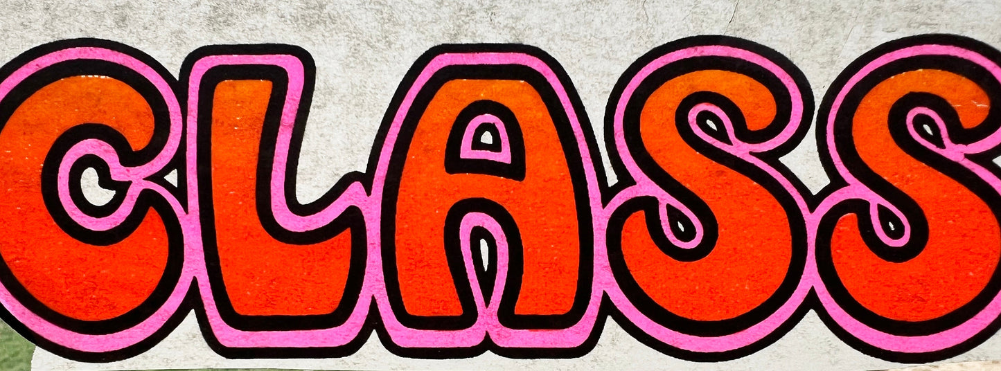 Class of... Vintage Iron On Heat Transfer