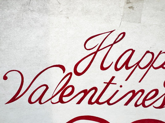 Happy Valentines Day Vintage Iron On Heat Transfer