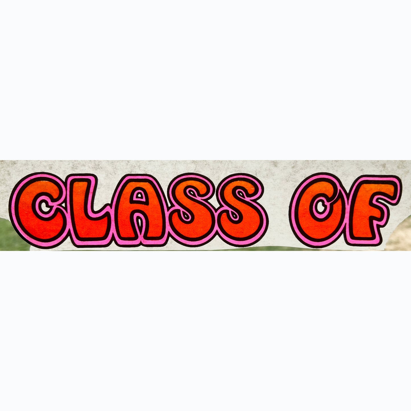 Class of... Vintage Iron On Heat Transfer