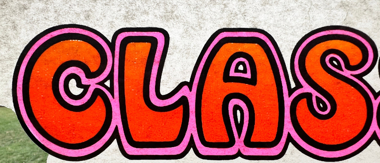 Class of... Vintage Iron On Heat Transfer
