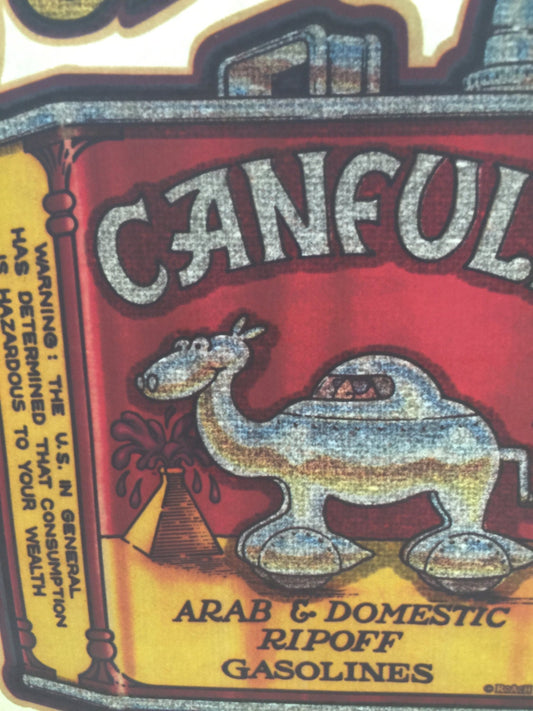 I'd Walk A Mile For A Canful Vintage 1979 Roach Incorporated Glitter Iron On Heat Transfer
